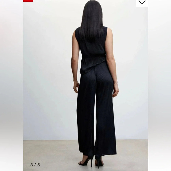 New! MNG eleni plisse trousers pants nwt 30265 - Picture 3 of 14